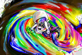 Rainbow Ink The Color We Ll Never Have Splatoon Inkling Painting Paint Raessplatoondrawings Raesdrawings Twitter People Art Painting Splatoon