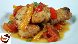 1 peperone tagliato a listarelle. Pollo Con Peperoni Ricetta Facile E Appetitosa Secondi Piatti Youtube