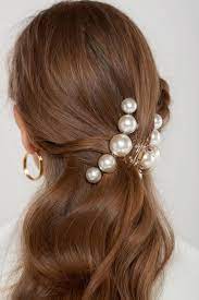 Five Pearl Clip Hair Accessories Clip Hairstyles Hair Jewelry