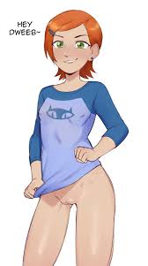 Rule 34 - 1girls Ben 10 Dialogue Exposed Pussy Female Female Only Flat  Chest Ginger Hair Gwen Tennyson No Panties No Underwear Omega Haunter  Omegahaunter Partially Clothed Red Hair Shirt Lift Shirt