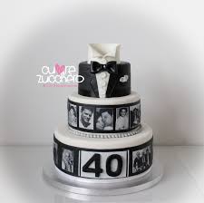 Black And White Cake Torta Tre Piani In Pasta Di Zucchero Frac Compleanno 40 Anni Cake Photographs Torte Per Festa Torte Di Compleanno Torte