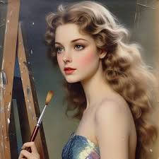 1:12th Scale Miniature Poor Things Bella Baxter Portrait Painting