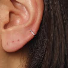 Maybe you would like to learn more about one of these? Diamond Huggie Hoop Diamond Cartilage Hoop Diamond Helix Hoop 7 5mm Diamond Huggie Hoop Earring 14k 18k Diamond Hoop Single Or Pair