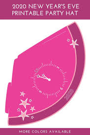 Free Printable 2020 New Year S Eve Party Hats Merriment Design Party Hat Template New Years Eve Party Party Hats