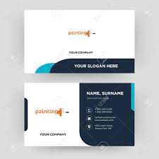 Create your own business cards without design skills ⏩ crello business card maker completely free choose professional business card templates. Painting Company Business Card Design Template Visiting For Your Company Modern Creative And Clean Identity Card Vector Royalty Free Cliparts Vectors And Stock Illustration Image 102402610