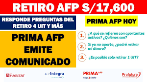 Jul 13, 2021 · retiro afp: Retiro Afp 4 Uit S 17 600 2021 Prima Afp Emite Comunicado Acerca Del Retiro Afp Y Mas Youtube