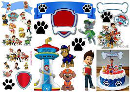 If you like, you can download pictures in icon format or directly in png image format. Paw Patrol Birthday Party Free Printable Cake Toppers Oh My Fiesta In English