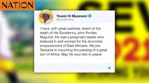 Maybe you would like to learn more about one of these? Uganda President Museveni Expresses Great Sadness At Magufuli S Death Youtube