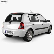 3d Model Of Renault Clio Mk2 5 Door 2005 Renault Clio Clio Renault
