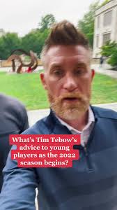 Tim Tebow shares his advice for young players set to embark