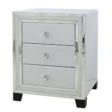 White three drawer bedside cabinet chest of drawers bedroom. Casa Blanco 3 Drawer Bedside Chest Leekes