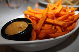 Slaters 50 50 Sweet Potato Fries W Pumpkin Sauce Dip Pumpkin Sauce Recipes Pumpkin Dip Recipe