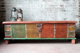 It is the vacationer made in petersburg virginia. Reclaimed Trunk Coffee Table Storage Bench Blanket Box Media Console Pitara Chest Antique Indian Industr Coffee Table Trunk Coffee Table With Storage Cool Rugs