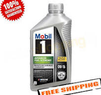 Mobil 1 124321 Advanced Fuel Economy 0W-16 Motor Oil, 1 Quart - Single