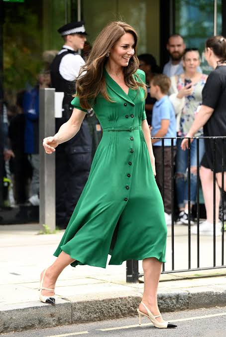 Kate Middleton debuts a new £2,790 Suzannah London dress for visit to the Anna  Freud Centre | Tatler