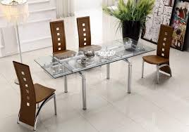 I purchased this table for a shared living/dining room area. Luxury Modern Glass Dining Table Novocom Top