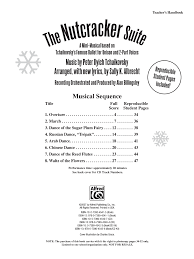 The Nutcracker Suite Unison Two Part Direct New Lyrics Nutcracker Music Songs