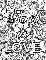 The following scriptures are included: God Is Love Coloring Page By Tiny Rainbow Designs Tpt