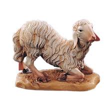 Will be cherished for generations! Sheep Kneeling Folk Nativity Undressed Andreas Comploj Online Shop