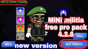 free download doodle army 2 mini militia v5.3.7 (pro pack unlocked. Mini Militia Free Pro Pack Unlock Mod By Mod 4 2 8 Version 2019 Mini Militia Battle Points Hack Youtube