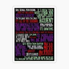 Beetlejuice eating is a reaction image macro of american performer beetlejuice at a table eating and looking at something out of frame. Beetlejuice Quotes Stickers Redbubble