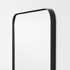 Lindbyn Spiegel Schwarz Ikea Osterreich In 2020 Black Bathroom Mirrors White Bathroom Mirror Black Mirror Frame