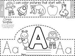 alphabet letter crowns preschool letters of the week 