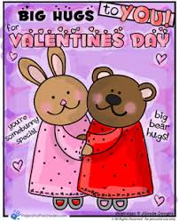The article includes a variety of valentine's day themed sheets like entwined hearts, cupids, chocolates. Bunny Bear Hugs Valentines Day Coloring Page Projects For Preschoolers