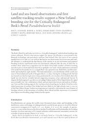 Underground r new cypher battle instrumentals. Pdf Land And Sea Based Observations And First Satellite Tracking Results Support A New Ireland Breeding Site For The Critically Endangered Beck S Petrel Pseudobulweria Beckii