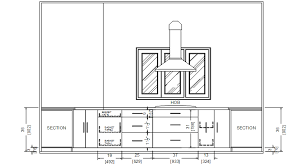 Cabinets, tables, chairs, lighting, kitchen furniture, dishwashers, refrigerators, gas. Kitchen Cabinet Section Detail Drawing In Autocad File Cadbull