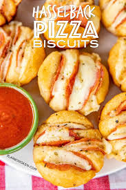 Hasselback Pizza Biscuits A Fun Twist To Pizza Night Refrigerated Biscuits Stuffed Pepperoni And Appetizers Easy Finger Food Best Appetizers Biscuit Pizza