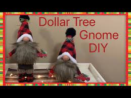 Gnomes Made From Dollar Tree Items Youtube Dollar Tree Christmas Decor Gnomes Christmas Knomes
