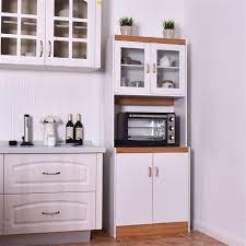 Solve your kitchen storage problems lower cabinet with adjustable shelf inside, 2 cubbies and the measurements for the katie microwave stand with hutch are 25 1/4 w x 56 1/2 h x 16. Kitchen Islands Kitchen Carts Kitchen Microwave Cart Rolling Wooden Storage Cabinet Shelf Drawer Cupboard Home Garden