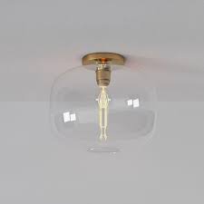 A wide variety of flush mounted light options are available to you, such as color temperature(cct), lamp body material, and ip rating. Sculptural Glass Pebble Flushmount Clear