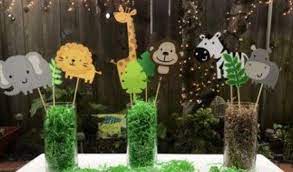 Jungle Centerpiece Zoo Baby Shower Safari Baby Shower Decorations Boy Baby Shower Centerpieces