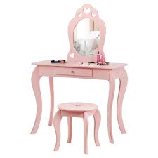 A few scamming vanities that have been in the news: Costway Kids Vanity Set Princess Makeup Dressing Play Table Set W Mirror Pink Walmart Com Walmart Com