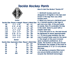 32 systematic hockey pant sizing chart