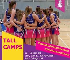 Potfest scotland is a ceramics festival based at scone palace, perth. Tall Camps 2018 Coming To Perth This July Netball Scotland