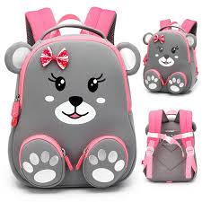 Here are some best backpacks for kids and preschoolers. Fashion Kids School Backpack For Girls 3d Lovely Bear School Bags Cute Animals Design Children Backpacks Kids Bag Escolares School Bags Aliexpress