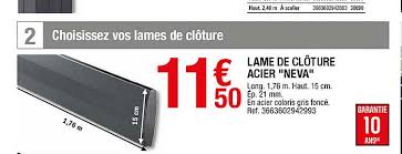 Καλώς ήλθες στα leroy merlin! Offre Lame De Cloture Douglas Eco Chez Leroy Merlin
