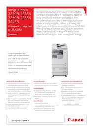 Canon 2840b003 2847b001 Image Runner 2535 Datasheet Manualzz