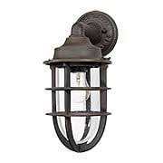 Norton 14 high bronze caged rlm outdoor wall light. Industrial Style Outdoor Lights House Of Antique Hardware