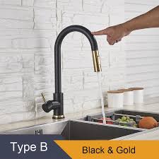 Best sellers in touch on kitchen sink faucets. Black Gold Sensor Kitchen Faucets Sensitive Smart Touch Control Faucet Mixer Tap Touch Sensor Smart Kitchen Taps Buy Gold Kitchen Faucet Kitchen Faucet Faucet Kitchen Mixer Water Pull Out Faucet Product On Alibaba Com