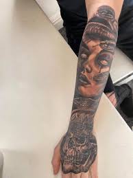 Medusa forearm design, clients photo (hand still in the healing process)  I've got a few dates left in July, message to get booked in..