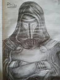 Amazing Drawing Of Darth Revan Star Wars Kotor Dark Lord Of The Sith Star Wars