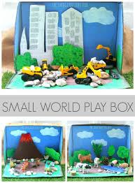 cardboard box small world play the imagination tree small world play cardboard boxes kids cardboard box crafts