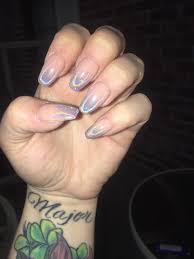 Ombre Black And Clear Nails Holographic Ombre Nails Gelnails Ombrenails Holographicnails With Images Holographic Nails Holographic Nail Designs Nails Design With Rhinestones