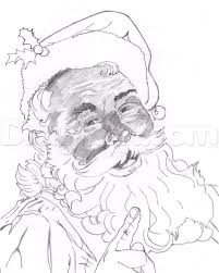 How To Draw A Realistic Santa Santa Claus Step 18 Christmas Drawing Santa Claus Drawing Santa Paintings