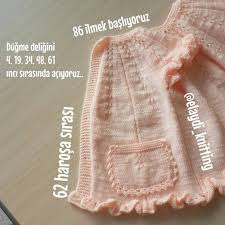 Pamuk Sekeri Resimli Anlatimli Cepli Firfirli Bebek Yelek Orgu Modeli Moda Stilleri Bebek Yelek Orgu