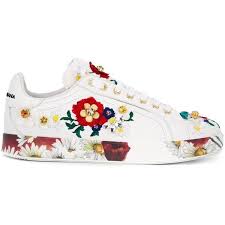 Vans era ditsy floral sneakers in black/white. Dolce Gabbana Embellished Sneakers Floral Shoes Dolce Gabbana Sneakers Sneakers